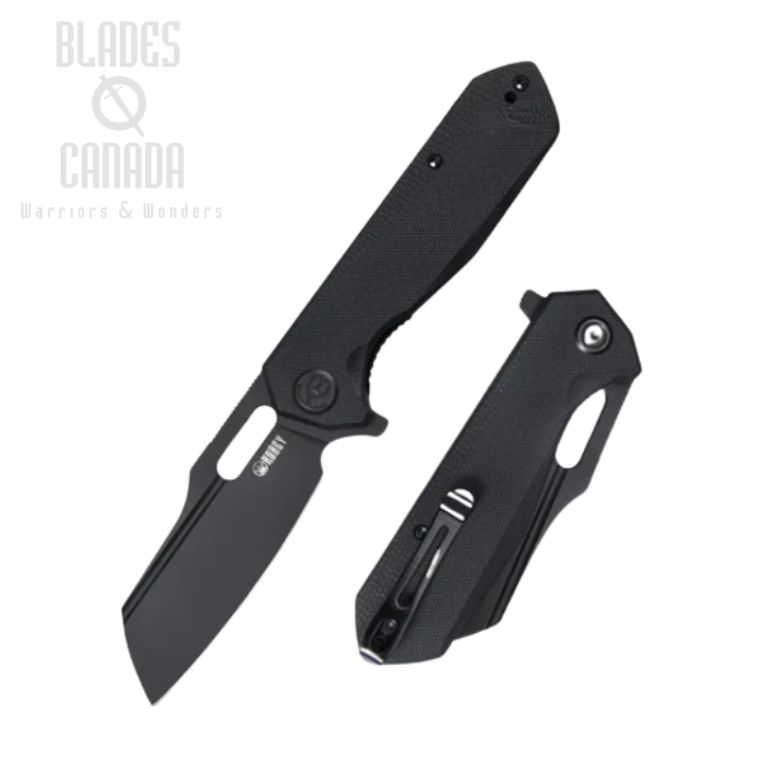 Kubey Atlas Flipper Folding Knife, 14C28N Black SW, G10 Black, KU3228C (image for) Kubey Atlas Flipper Folding Knife, 14C28N Black SW, G10 Black, KU3228C