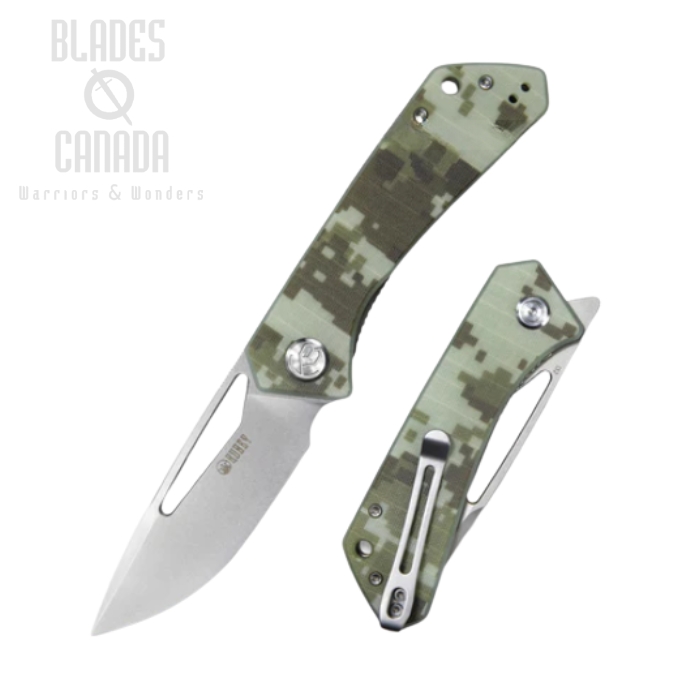 Kubey Thalia Flipper Folding Knife, D2 Steel, G10 Camo, KU331I (image for) Kubey Thalia Flipper Folding Knife, D2 Steel, G10 Camo, KU331I