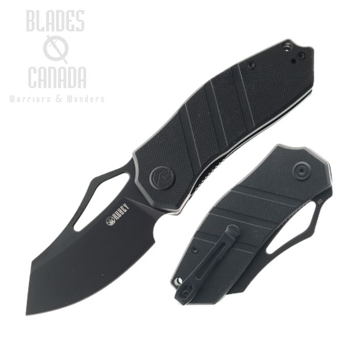 Kubey Ceyx Folding Knife, D2 Black, G10 Black, KU335D (image for) Kubey Ceyx Folding Knife, D2 Black, G10 Black, KU335D