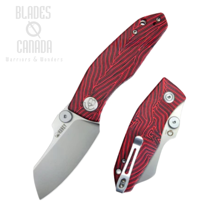 Kubey Monsterdog Folding Knife, N690, G10 Red/Black, KU337F (image for) Kubey Monsterdog Folding Knife, N690, G10 Red/Black, KU337F