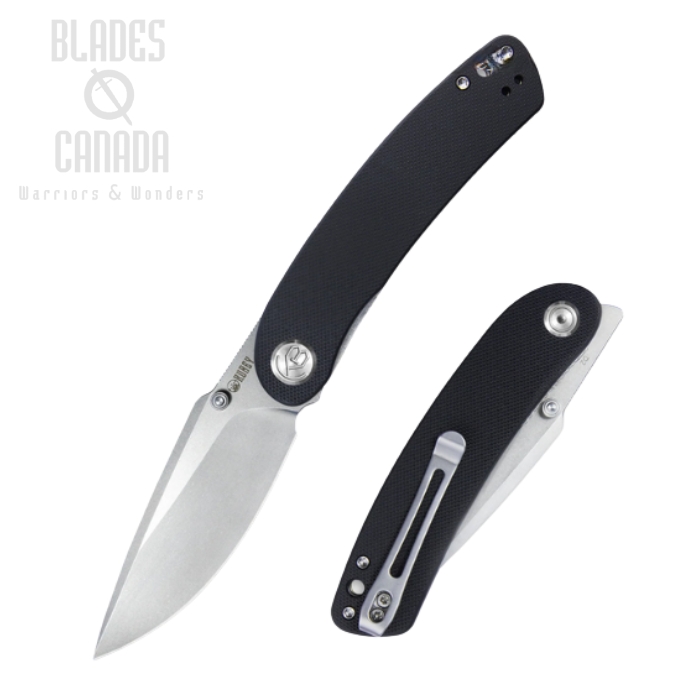 (image for) Kubey Momentum Flipper Folding Knife, D2 Steel, G10 Black, KU344A