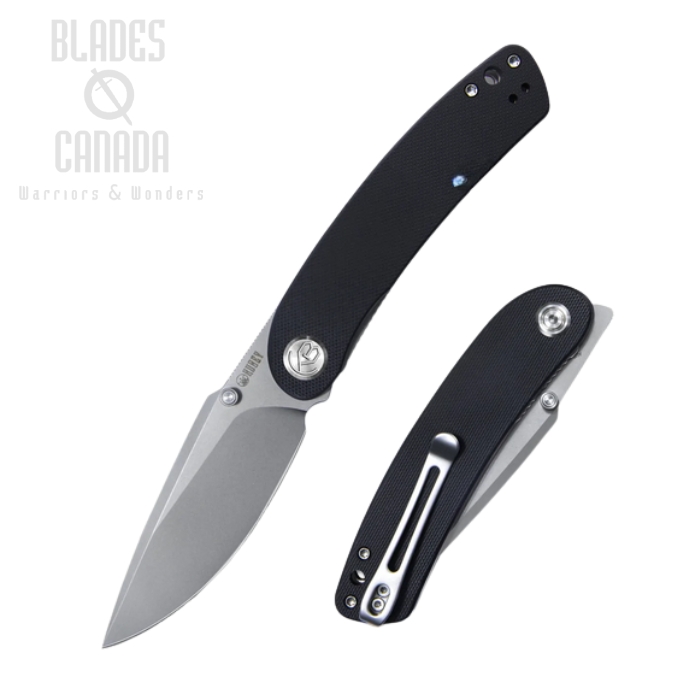 (image for) Kubey Momentum Flipper Folding Knife, AUS 10, G10 Black SW, KU344H