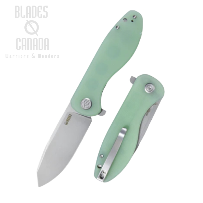 (image for) Kubey Master Chief Flipper Folding Knife, AUS10, G10 Jade, KU358C