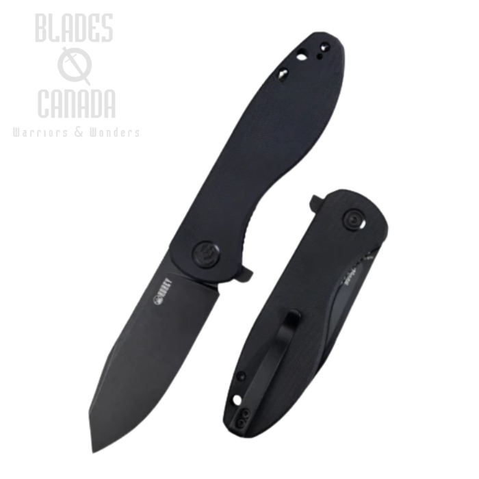 (image for) Kubey Master Chief Flipper Folding Knife, AUS10 Black, G10 Black, KU358F