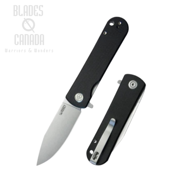(image for) Kubey NEO Flipper Folding Knife, AUS10, G10 Black, KU371A