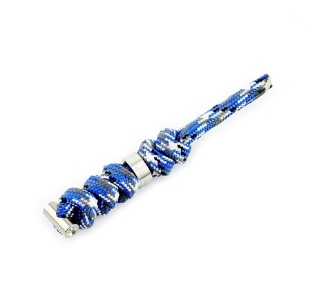 Chris Reeve Sebenza Large Lanyard, Bucky Camo, Silver Bead, COM-7094