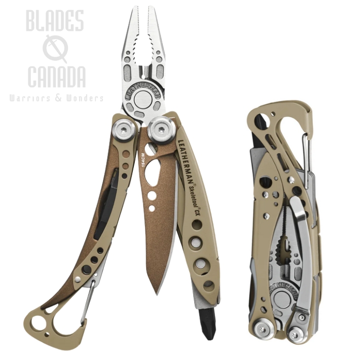 (image for) Leatherman Skeletool CX Multitool, Sandstorm, 833548