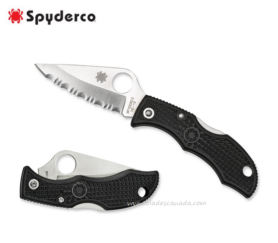 Spyderco LadyBug 3 Folding Knife, VG10 SpyderEdge, FRN Black, LBKS3