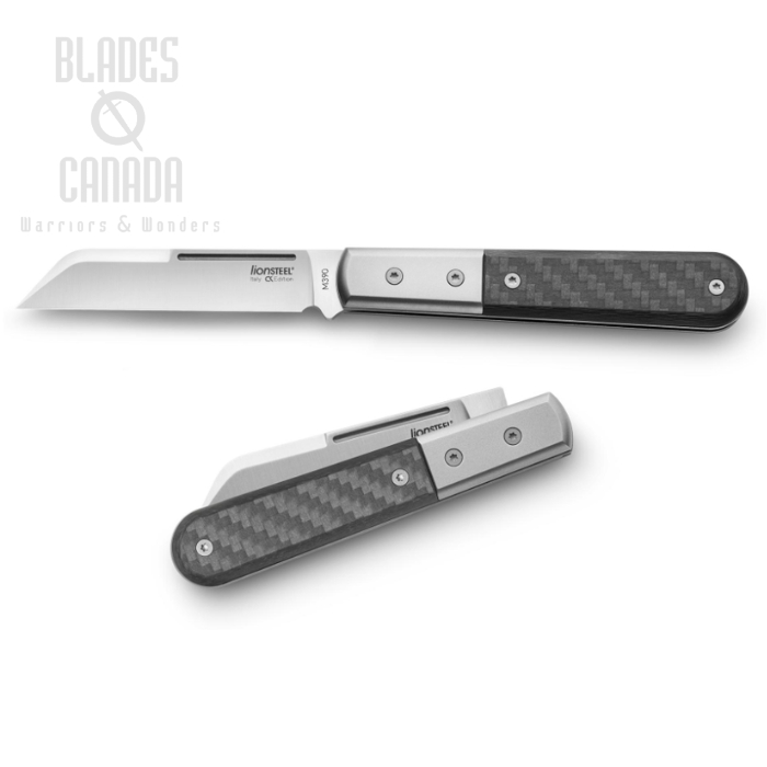 Lion Steel Barlow DOM Slipjoint Knife, M390, Carbon Fiber, CK0115 CF