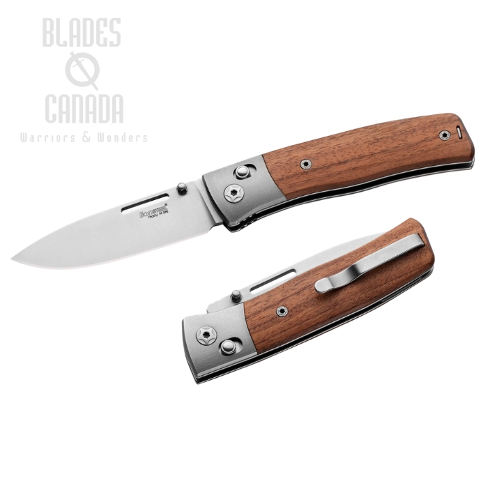 (image for) Lion Steel Nini Crossbar Lock Folding Knife, M390 Satin, Wood Santos, NN2 ST
