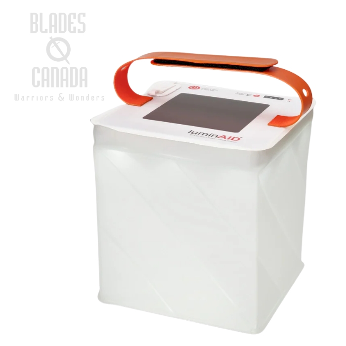 (image for) LuminAID Max 2-in-1 Quick-Inflate Solar Lantern with Phone Charger, 0196-0150