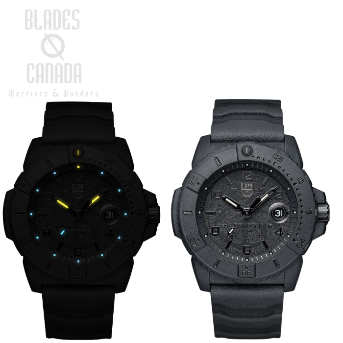 Luminox Navy Seal XS.3601.BO.NSF Quartz Watch, NBR Black Strap, 45MM