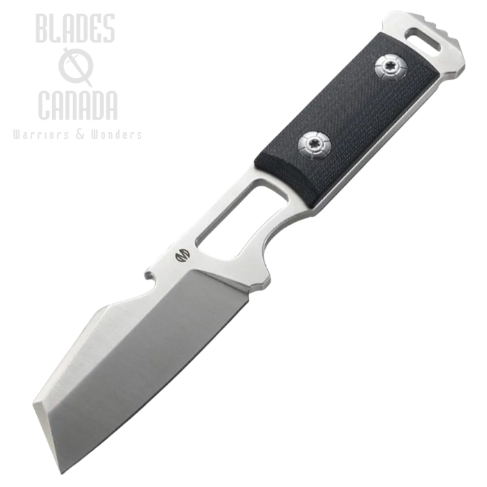 (image for) Molsect Noiz Fixed Blade Knife, 14C28N Satin, G10 Black, Kydex Sheath, M101B