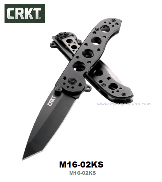 CRKT Carson Framelock Folding Knife, 12C27 Sandvik Tanto, CRKTM16-02KS - Click Image to Close