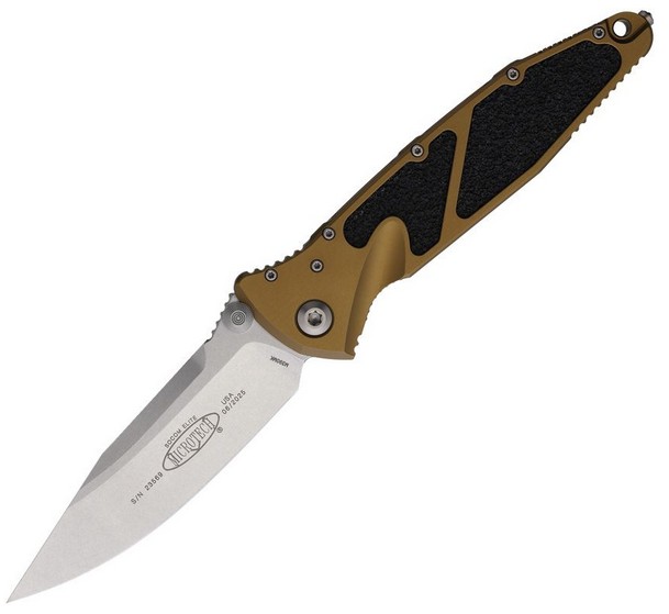 Microtech 16010TA Socom Elite Tan Handle, Satin Blade