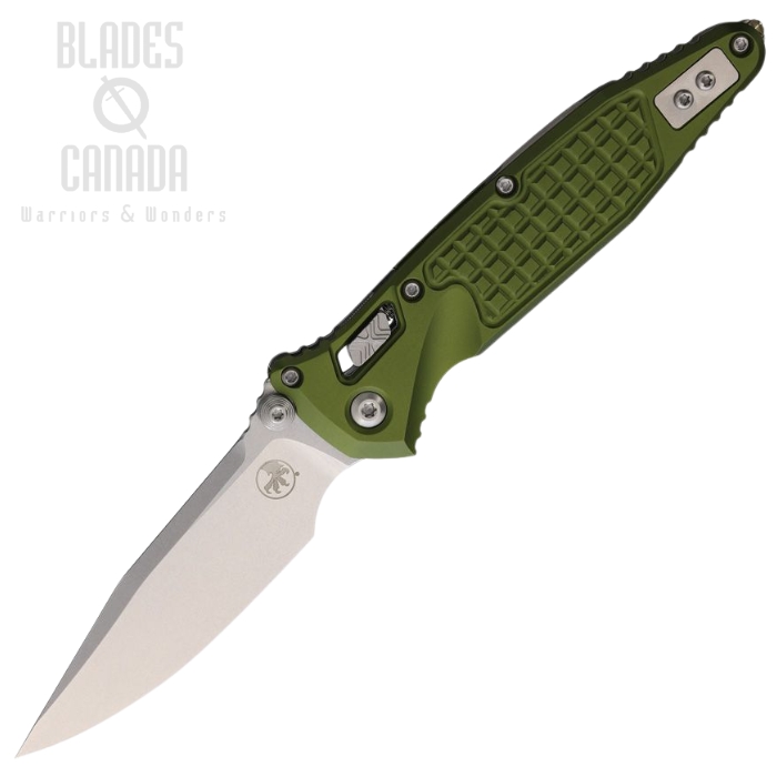 (image for) Microtech Socom Ram-Lok SE Folding Knife, M390 SW, Aluminum OD Green Frag, 160RL-10FROD