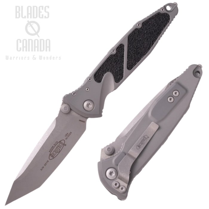 (image for) Microtech Socom Elite T/E Folding Knife, M390 Apocalyptic, Aluminum Standard Natural Clear, Glass Breaker, 161-10APNC