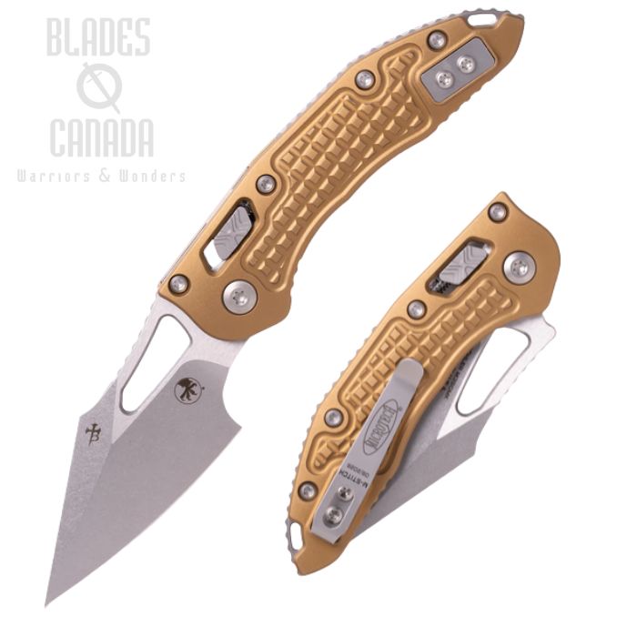Microtech M-Stitch Ram-Lok Folding Knife, M390 SW, Aluminum Tan Frag, 169MRL-10FRTA (image for) Microtech M-Stitch Ram-Lok Folding Knife, M390 SW, Aluminum Tan Frag, 169MRL-10FRTA