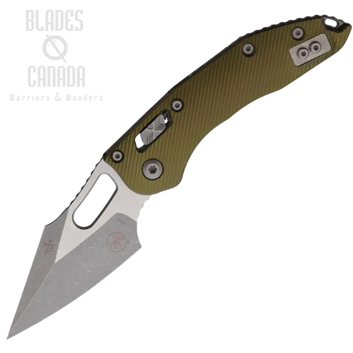 Microtech Stitch S/E Ram Lok Folding Knife, M390, Fluted Aluminum Handle, 169RL-10APFLOD Microtech Stitch S/E Ram Lok Folding Knife, M390, Fluted Aluminum Handle, 169RL-10APFLOD