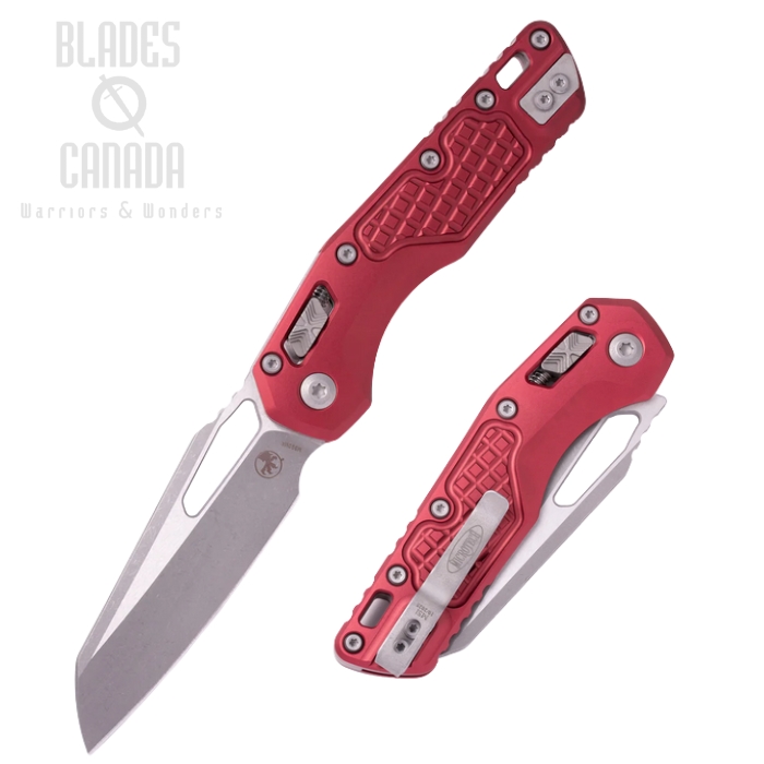 Microtech MSI Ram Lok Folding Knife, M390MK Apocalyptic, Aluminum Merlot, 210-10APMR Microtech MSI Ram Lok Folding Knife, M390MK Apocalyptic, Aluminum Merlot, 210-10APMR