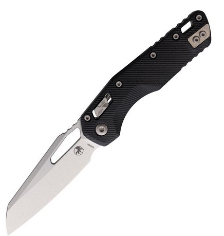 Microtech MSI Ram-Lok Folding Knife, M390MK, G10 Black Fluted, 210-10FLGTBK