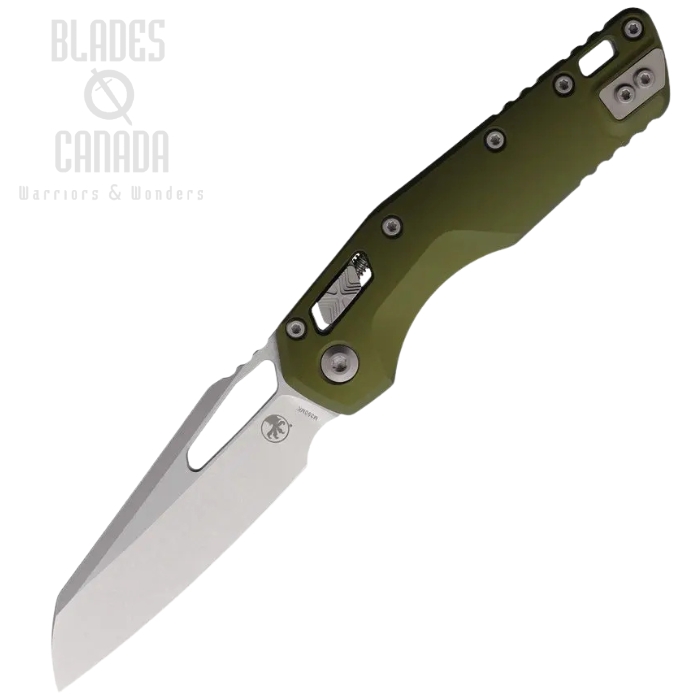 Microtech MSI S/E Ram-Lok Folding Knife, M390MK SW, Aluminum OD Green, 210-10OD