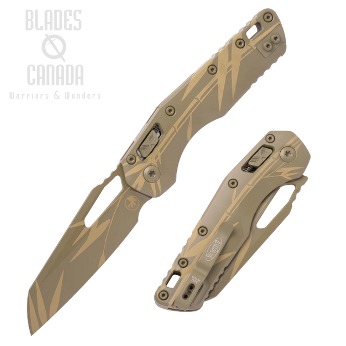 Microtech MSI S/E Ram Lok Folding Knife, M390MK Cerakote Bamboo, Aluminum Bamboo, 210-1CAM Microtech MSI S/E Ram Lok Folding Knife, M390MK Cerakote Bamboo, Aluminum Bamboo, 210-1CAM