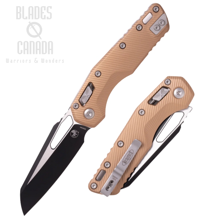 (image for) Microtech MSI RAM-LOK Folding Knife, M390MK Two-Tone, Aluminum Brown, 210-1FLBN