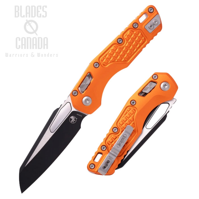 Microtech MSI S/E Ram Lok Folding Knife, M390MK Two-Tone, Aluminum Orange, 210-1FROR Microtech MSI S/E Ram Lok Folding Knife, M390MK Two-Tone, Aluminum Orange, 210-1FROR