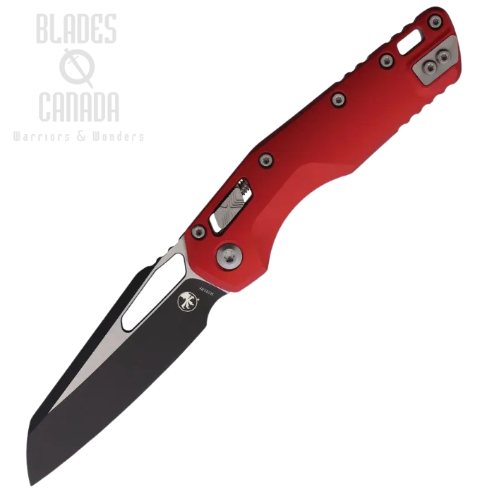 Microtech MSI Ram Lok Folding Knife, M390MK Two-Tone, Aluminum Red, 210-1RD Microtech MSI Ram Lok Folding Knife, M390MK Two-Tone, Aluminum Red, 210-1RD