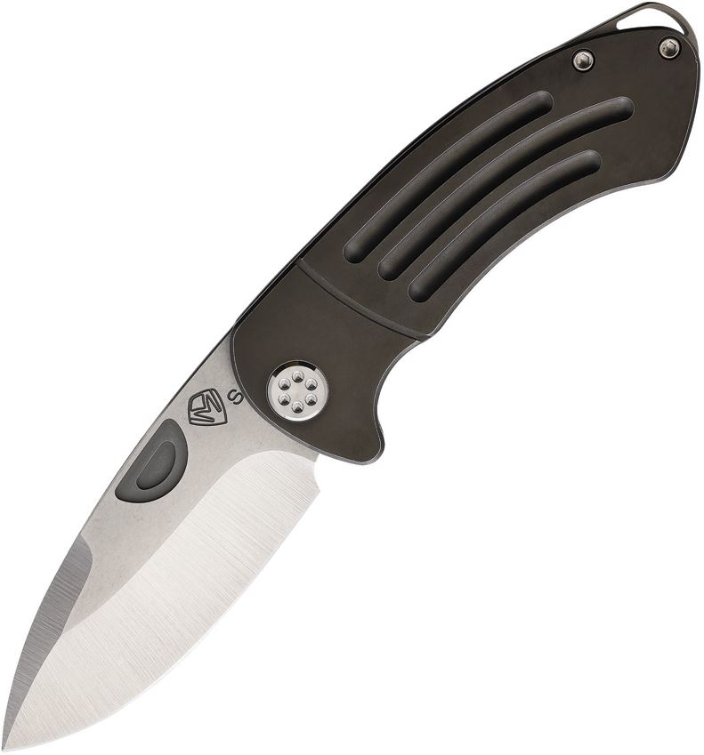 (Discontinued) Medford Theseus Framelock Folding Knife, S35VN, Titanium Bronze PVD