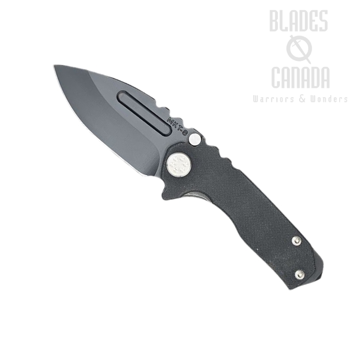 (image for) Medford Micro Praetorian Framelock Folding Knife, S35VN DP Black PVD, Titanium/G10
