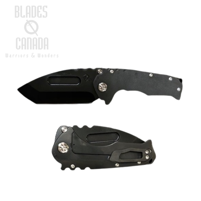 (image for) Medford Praetorian Genesis G Framelock Folding Knife, S35VN Tanto Black PVD, G10 Black