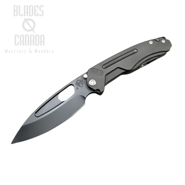 (image for) (Discontinued) Medford Infraction Framelock Folding Knife, S45VN Black PVD, Titanium Black PVD