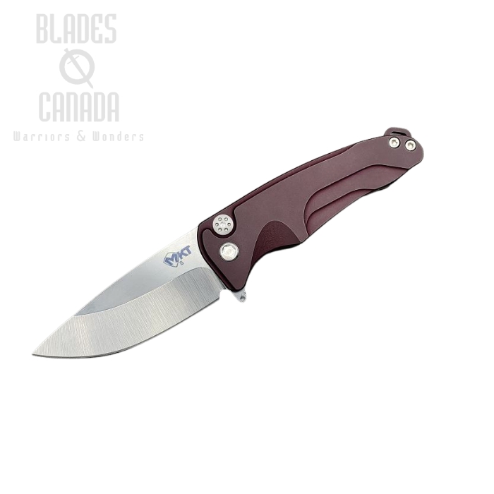 (image for) Medford Smooth Criminal Flipper Folding Knife, S35VN, Aluminum Maroon