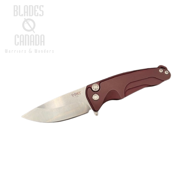 (image for) Medford Smooth Criminal Flipper Folding Knife, S45VN, Aluminum Maroon