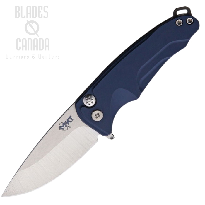 (image for) (Discontinued) Medford Smooth Criminal Flipper Folding Knife, S35VN, Aluminum Blue
