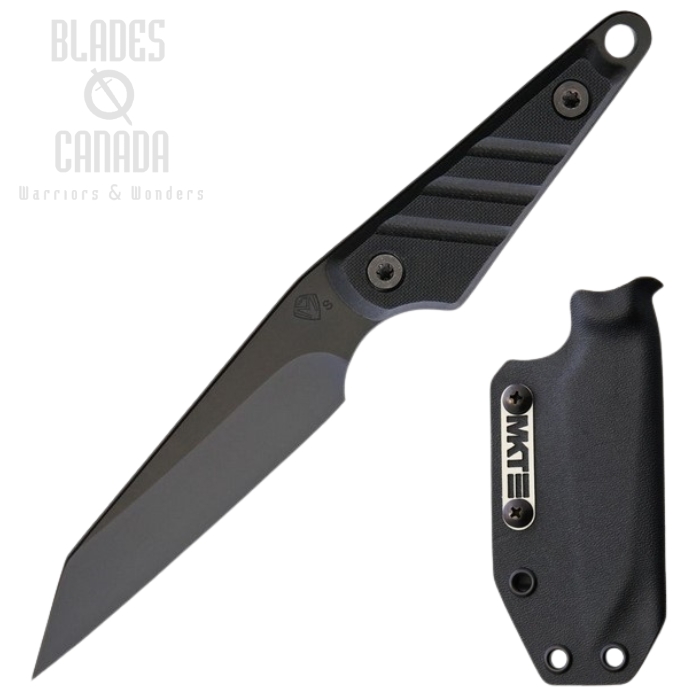 (image for) Medford UDT-1 Fixed Blade Knife, S45VN Black PVD, G10 Black, Kydex Sheath