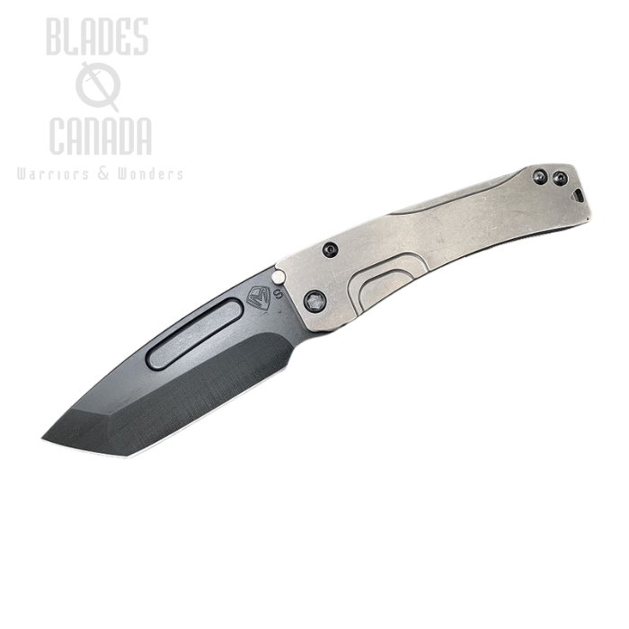 (image for) Medford Slim Midi Framelock Folding Knife, S35VN Tanto PVD, Titanium Tumble