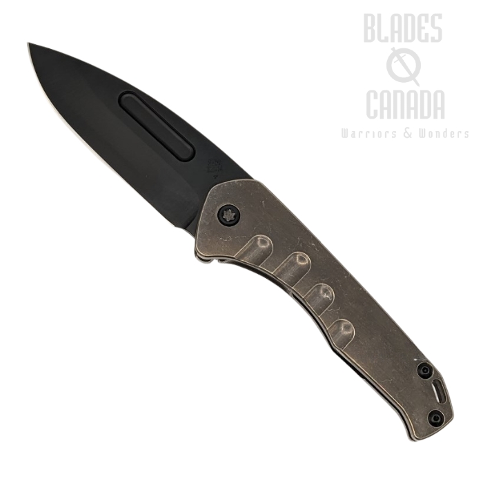 (image for) Medford Praetorian Slim Framelock Folding Knife, S45VN PVD, Titanium Tumble