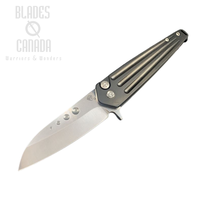 (image for) Medford Nosferatu Flipper Folding Knife, S35VN Tumble, Titanium Black PVD