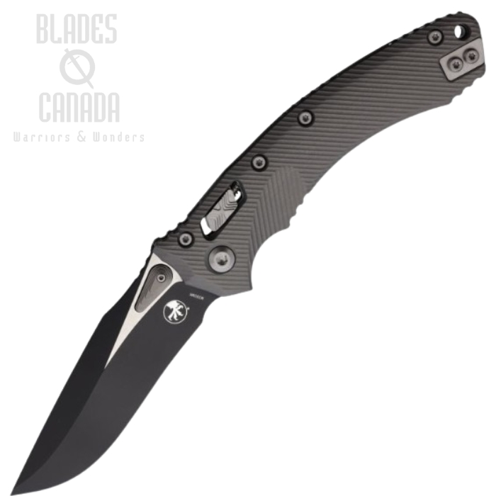 Microtech Amphibian S/E Ram-Lok SE Folding Knife, M390 Steel, Fluted Aluminum Handle, 137RL-1FLNC