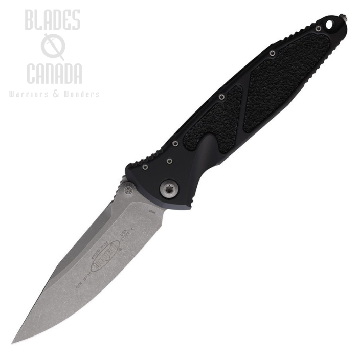 (image for) Microtech Socom Elite Folding Knife, M390MK SW, Aluminum Black, 160-10
