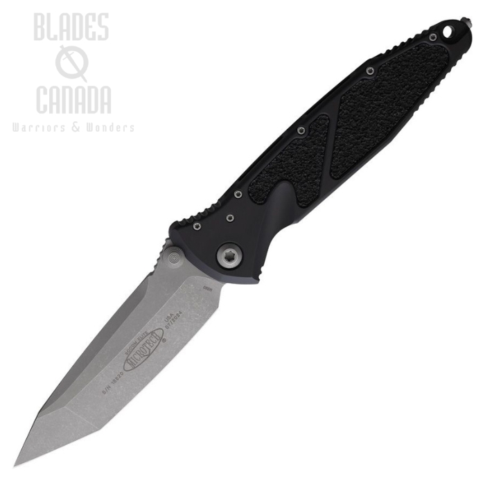 Microtech Socom Elite T/E Folding Knife, M390 Apocalyptic, Aluminum Black, MCT161-10AP