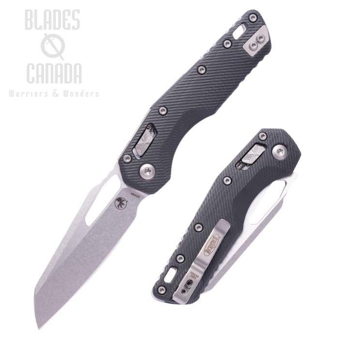 Microtech MSI Ram-Lok Folding Knife, M390MK, G10 Black Fluted, 210-10FLGTBK