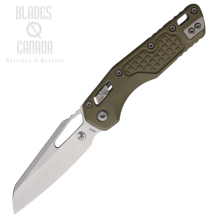 Microtech MSI Ram-Lok Folding Knife, M390 SW, G10 OD Green Frag, MCT21010FRGTOD