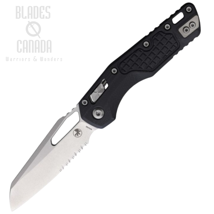 Microtech MSI Ram-Lok Folding Knife, M390 Partially Serrated, Frag Pattern G10, 210-11FRGTBK