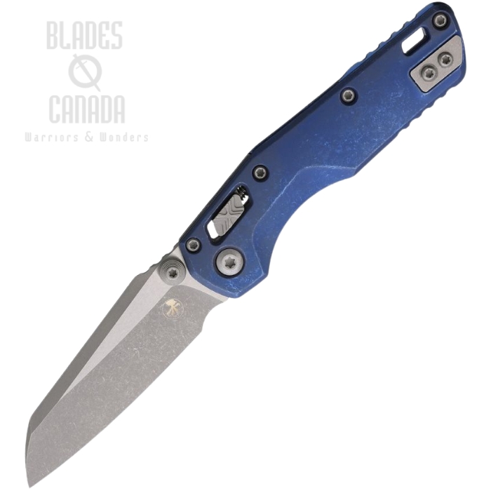 Microtech MSI Mini Ram-Lok Marfione Select Folding Knife, M390MK Apocalyptic, Titanium Blue, 210M-10APMS2 (image for) Microtech MSI Mini Ram-Lok Marfione Select Folding Knife, M390MK Apocalyptic, Titanium Blue, 210M-10APMS2