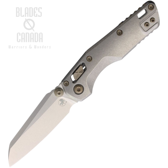 (image for) Microtech MSI Mini Ram-Lok Marfione Select Folding Knife, M390MK SW, Slab Titanium w/Flamed Titanium Accent, 210M-10MS5