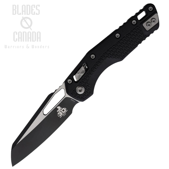 (image for) Microtech MSI Ram-Lok Folding knife, M390 Two-Tone, Black Handle, 210T-1PMBK